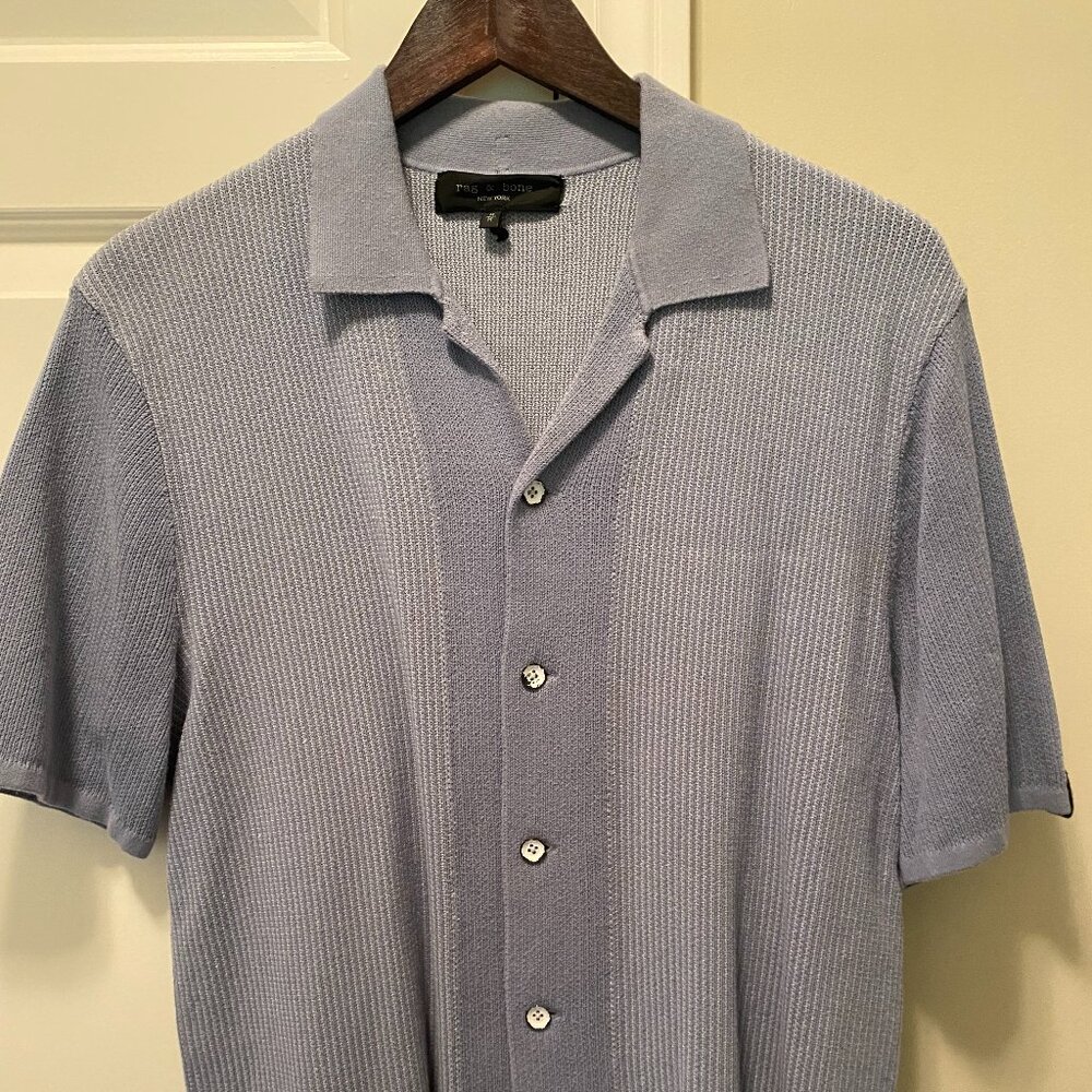 Rag & Bone Knit Collar Shirt